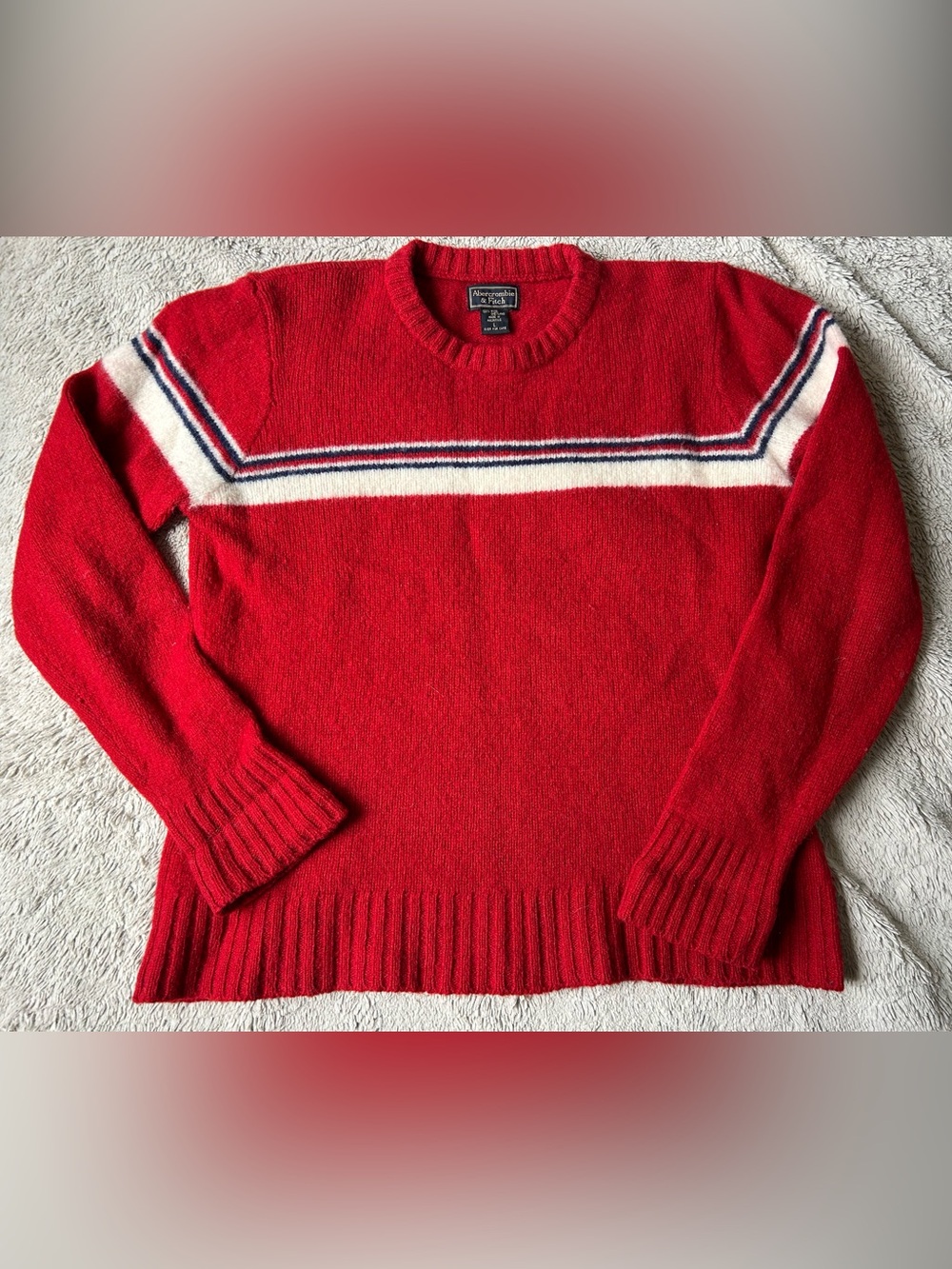 Vintage Abercrombie & Fitch Wool Crewneck Stripe Sweater